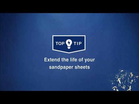 Wickes Top Tips - Extend the life of your sandpaper sheets