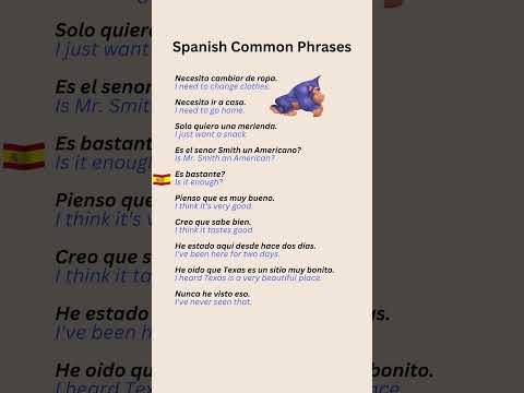 Spanish Common Phrases Part 7 #LearnSpanish