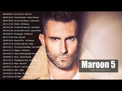 Pop 2019 Hits   Maroon 5, Taylor Swift, Ed Sheeran, Bruno Mars, Charlie Puth, Sam Smith Best Of