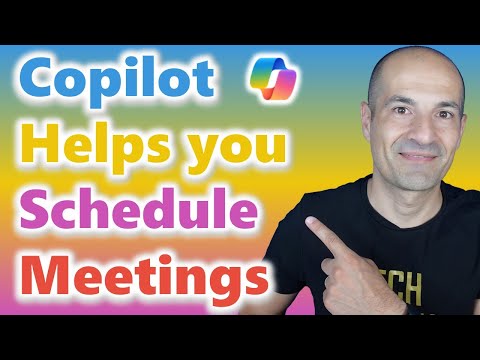 How Copilot helps you to schedule and prepare meetings