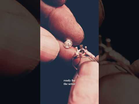 Making a bespoke engagement ring  #handmadejewelry #engagementring  #jewelry #asmr