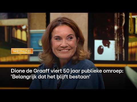 Dione de Graaff viert 50 jaar publieke omroep: 'Belangrijk dat het blijft bestaan' | RENZE