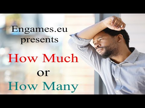 How Much or How Many - Learn English grammar