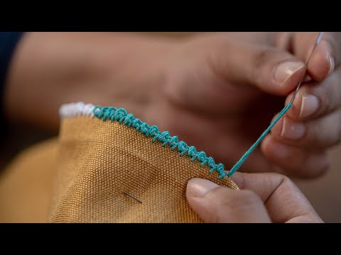 Easy Blanket Stitch Border