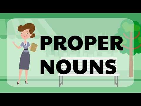 Proper Nouns and Capitalization