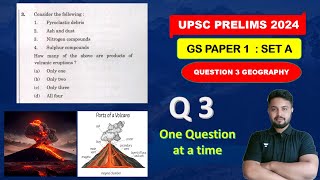 Products Of Volcanic Eruption | UPSC PRELIMS 2024 | GS 1 || One Question At A time | Aditya Awasthi