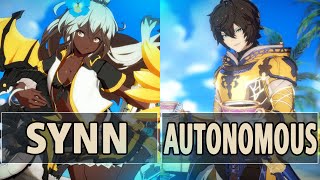 GBVSR:🔥Synn (Zooey) Vs Autonomôus (Sandalphon)🔥| High Level Gameplay.