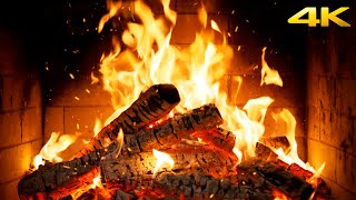 🔥 Crackling FIREPLACE Ambience (12 HOURS) 🔥 BURNING Logs & Cozy Fire SOUNDS for Relaxation and Sleep