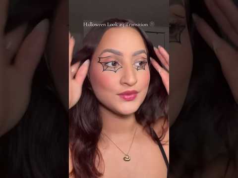 EASY HALLOWEEN MAKEUP 🕸️ #halloweenmakeupeasy