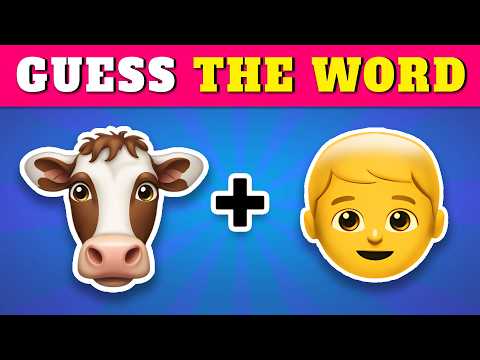 Guess the WORD by Emojis? 🤔 Emoji Quiz Challenge (100 Words) 2024 | Quiz Rainbow