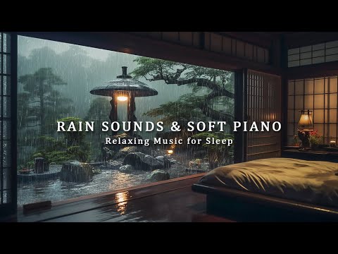 Relaxing Sleep Music + Insomnia: Stress Relief with Rain Sounds, Deep Sleep, Peaceful Piano Music