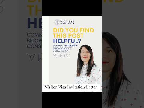 Visitor Visa Invitation Letter #canadianvisaexperts #visitorvisacanada #Canada2024 #ImmigrationHelp