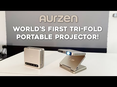 The World's Only Tri-Fold Pocket Projector! (Aurzen ZIP)