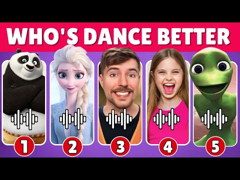 Who's Dance Better? Wednesday Addams, mrbeast, Salish matter, Elsa...