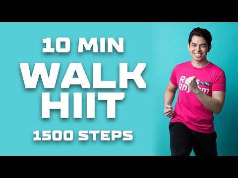 10 MIN WALK HIIT  • 1500 Steps • Beginner Friendly • Keoni Tamayo • Workout #218