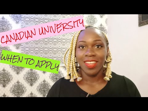 CANADIAN UNIVERSITY / WHEN TO APPLY TO STUDY IN CANADA / STUDY ABROAD