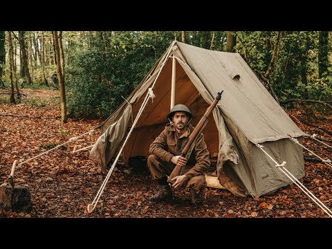 WW2 Camping: Canvas Officers Tent, D-Day Outfit, Lee Enfield etc