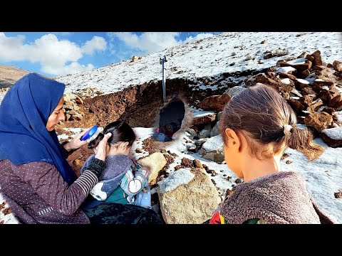 A snowy day in the mountains: Afsaneh and Tiara's warm shelter