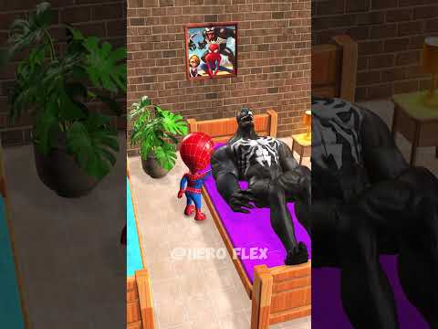 Lil Spidey Don't Know It's a Prank #funnyanimation #hulk #blenderanimation #shorts #animation