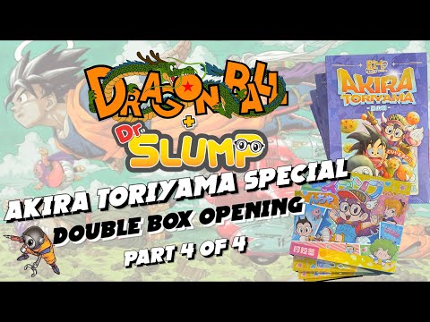 Akira Toriyama Special! The last Dragon Ball and Dr Slump trading card unboxing (4 of 4!)