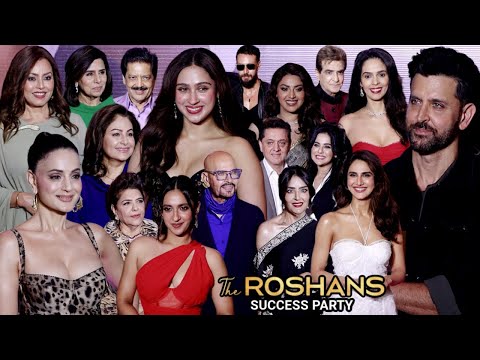 The Roshans Netflix Success Party| Hrithik Roshan, Ameesha Patel, Vaani Kapoor, Tiger Shroff, Mahima