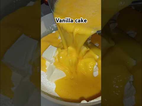 Easy vanilla cake #cooking #food #recipe #cake