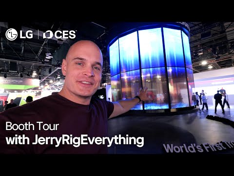 LG at CES 2025 :  Booth tour with JerryRigEverything I LG