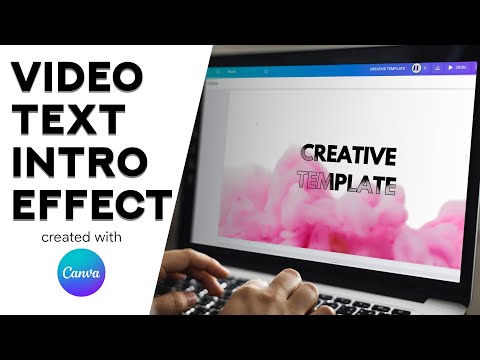 Video Text Effect | Canva Tutorial 01