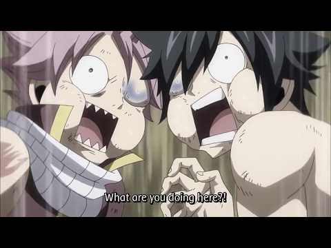 Fairy Tail S2 - Natsu & Gray punch Erza