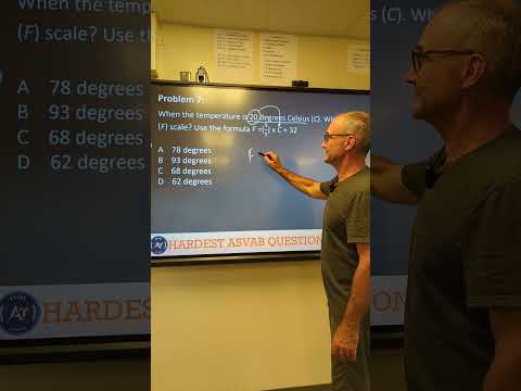 ASVAB Math, Celsius to Fahrenheit #math