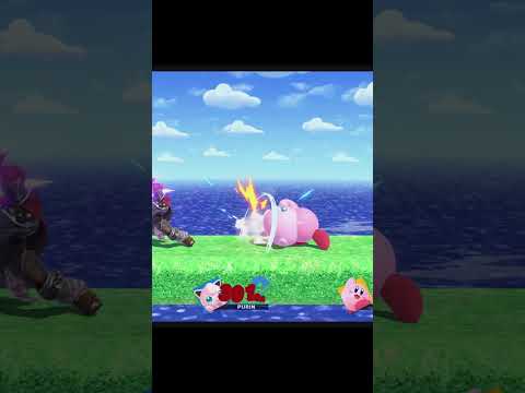 プリンちゃん！あぶなーい！ガノンの魔人拳をよけれたのに…！【スマブラSP】#スマブラsp #検証 #きほんはまる