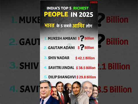 Top 5 Richest Man In India 2025 Part 2