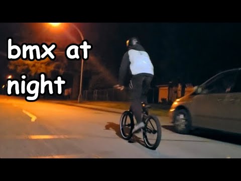 calm bmx night ride