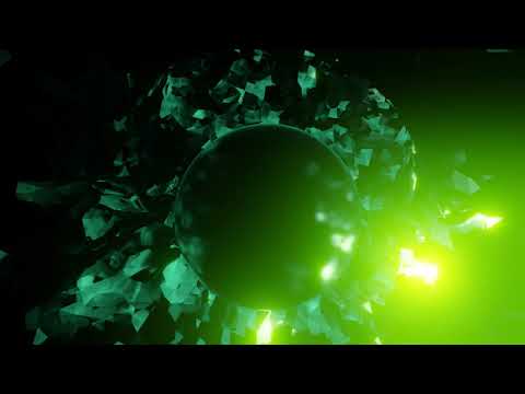 Tunnel full of Green Glowing Emerald Pebbles | 4K Relaxing Screensaver