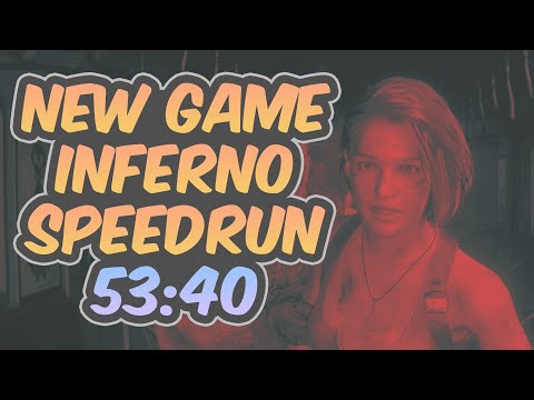 Resident Evil 3 Remake - New Game Inferno Speedrun - 53:40 [Former World Record]