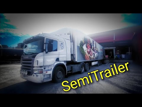 Evening Truck drive vlog out of Lidingö to Sätra. 1 may 2018. Scania P420 semitrailer