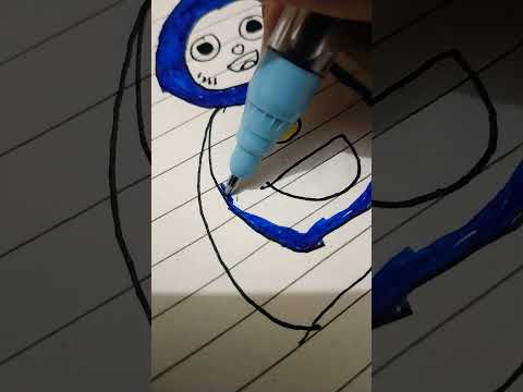 Drawing doraemon (Enjoyed to make it!) #art #cartoon #doraemon