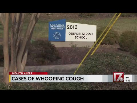 Cases of whooping cough at central North Carolina schools