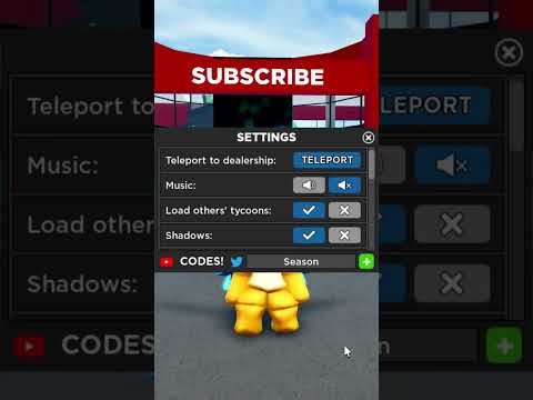 New Working Code for the Season X Update in Roblox Car Dealership Tycoon