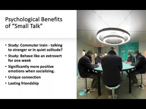 Psychological Benefits of "Small Talk"