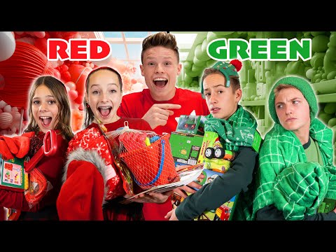 BUYING Everything in ONE COLOR BOYS vs GIRLS | Ninja Kidz!