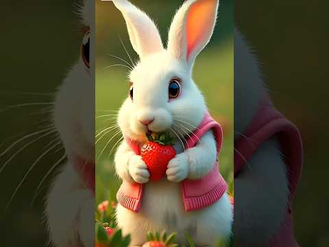 RABBIT NE KHAYI STRAWBERRY 🍓||खरगोश ने खाई स्ट्रॉबेरी||#funny #youtubeshorts #shorts