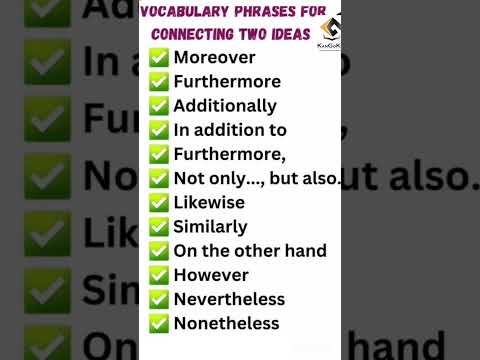 📽️🎥 Vocabulary Phrases for connecting Ideas - IELTS BAND 9 || IELTS WRITING & SPEAKING VOCABULARY