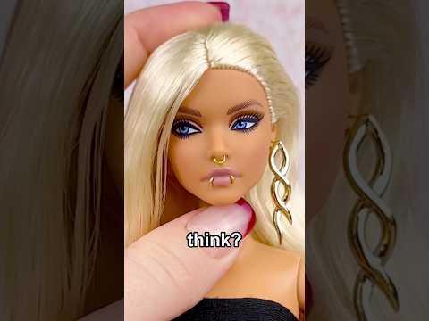 Giving Barbie a Snake Bite Piercing…