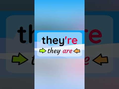 How do you use 'they're, their, and there'?