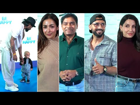 Malaika Arora, Nora Fatehi, Johnny Lever  Attend At Blue Carpet Screening Of Film Be Happy