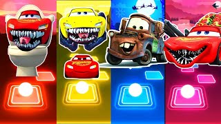 Lighting McQueen Eater All Videos Mega mix 🆚Choo Choo Charles🆚Car Eater🆚Bus Eater - Tiles Hop