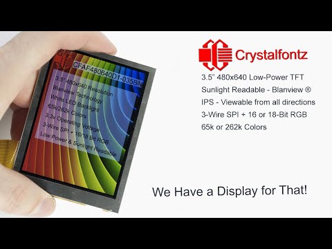 3.5" 480x640 Sunlight Readable TFT Display with Blanview