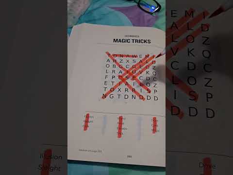 Nat (me) {off-screen} doing Magic Tricks Word Search