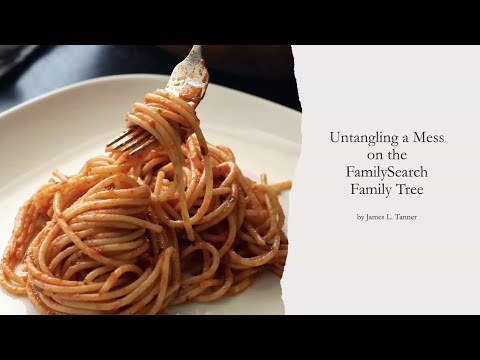 Untangling a Mess on the FamilySearch Family Tree - James Tanner (13 Oct 2024)